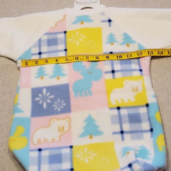 Middleton Reborn Doll Fleece Bunting Pastels Sleep Sack Outfit - Picture 4 of 8